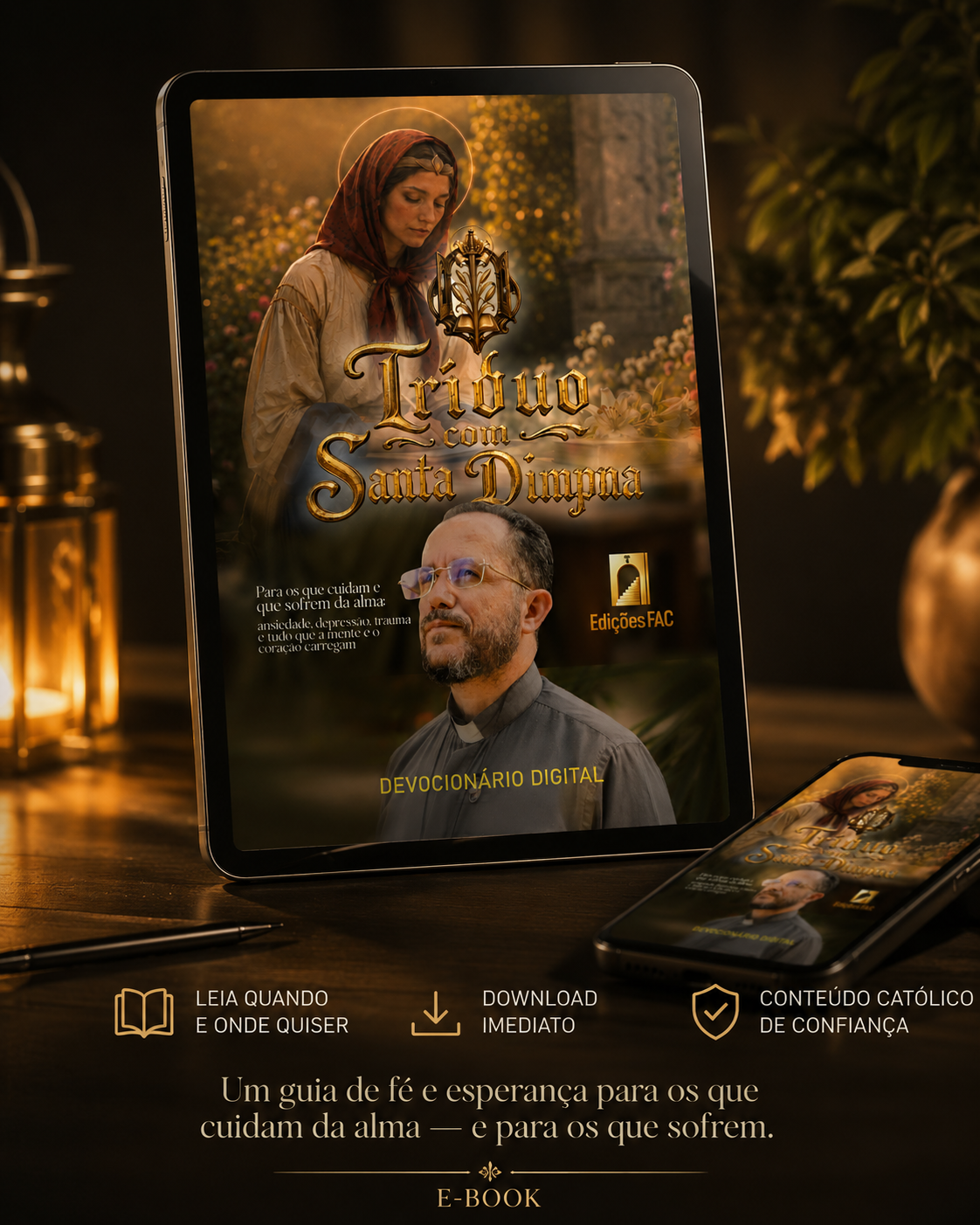 E-book Tríduo com Santa Dimpna — Devocionário Digital